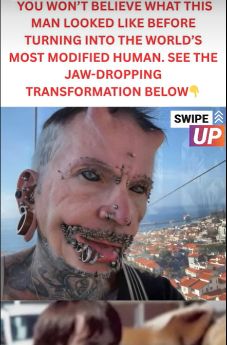 From Quiet Office Worker to World Record Breaker: The Incredible Transformation of a Man with 560 Piercings