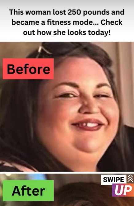 This woman lost 250 pounds and became a fitness mode… Check out how she looks today!