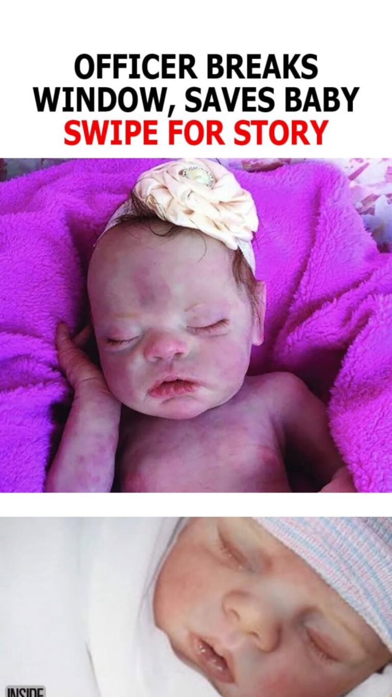 Officer breaks car window to save baby ! what he discovered left everyone stunned !