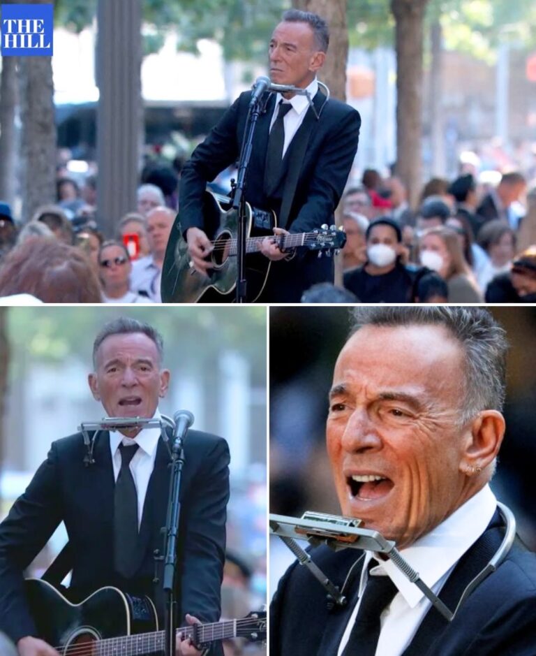 “EVERY NOTE BROKE MY HEART…” — Bruce Springsteen Stood Center Stage At The 20th Memorial Ceremony, And The Air Seemed To Tremble With Memory. Dressed In A Classic Suit, Guitar In Hand, He Delivered I’ll See You In My Dreams With A Quiet Power That Pierced Every Soul In The Room. “I Felt Them With Me Every Step,” Bruce Whispered Between Verses, His Voice Shaking With Reverence. The Crowd Held Its Breath, Some Clutching Hands, Others Dabbing Tears, As His Music Became A Bridge Between Grief And Remembrance. One Fan Later Admitted, “I’ve Never Felt Loss And Love So Tangibly At The Same Time.” When The Final Chord Faded, Silence Hung For A Moment Before A Wave Of Applause, Not For A Concert, But For A Shared Heartbeat Of Memory, Music, And Life.