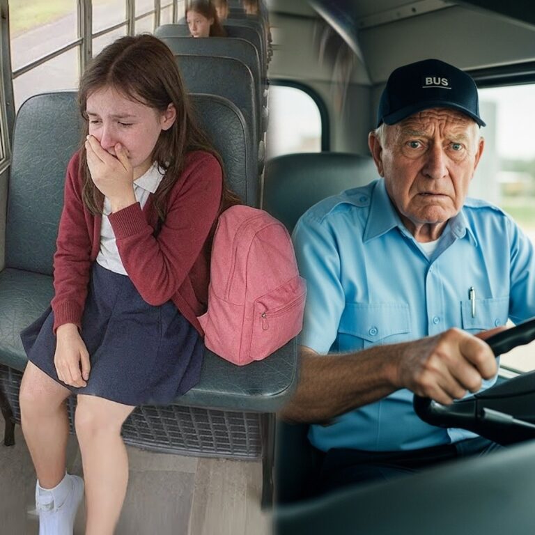 School Bus Driver Notices Young Girl Crying Every Morning, Finds a Hidden Note Under Her Seat After Drop-Off and What He Reads Changes Everythingv